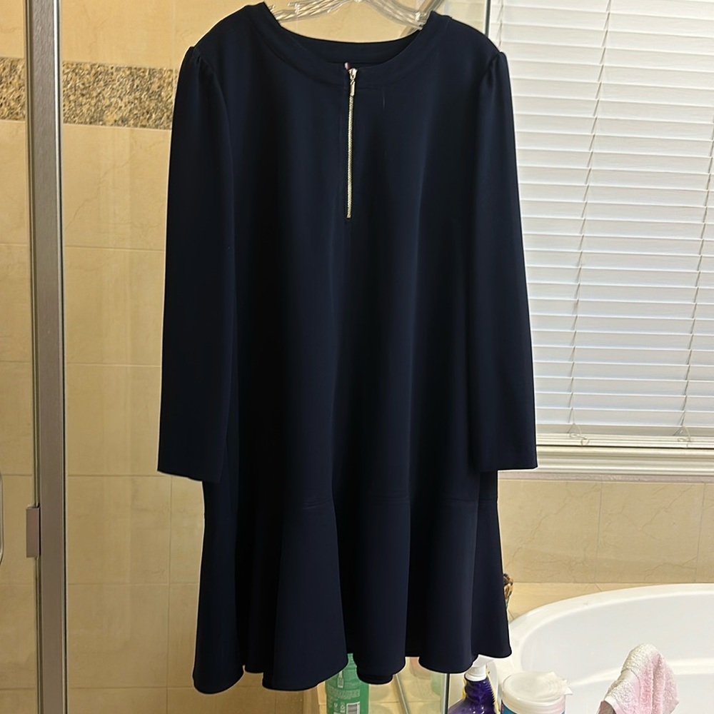 Like New. Tommy Hilfiger navy blue dress. Size 18.